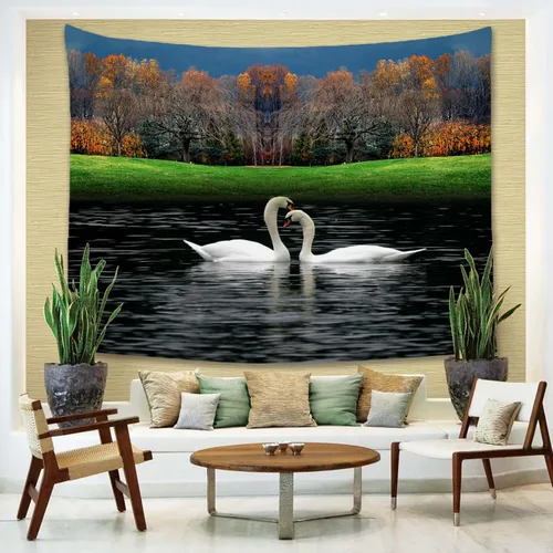 Vista 5 de HTYJFIG Tapiz personalizado para subir imágenes, tapiz de fondo personalizado, regalos personalizados para decoración del hogar y dormitorio