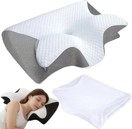 Vista 12 de GDSAFS Neckhaven Pillow Hospitality Collection, 2026 Nueva almohada ortopédica Neckhaven con funda de almohadas para el cuello, almohadas Azul