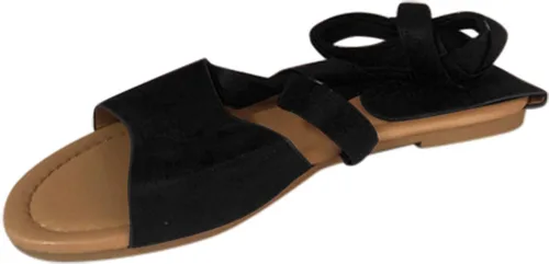 Vista 5 de Gibobby Womens Sandals Sandalias casuales de verano cómodas con tiras, sandalias bohemias casuales con cordones, sandalias planas de playa, zapatos