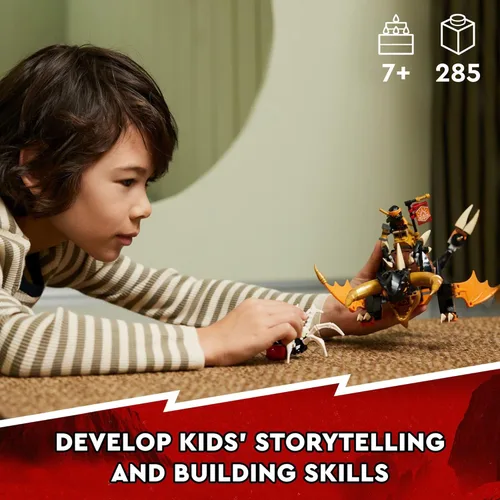 Vista 6 de LEGO NINJAGO Cole’s Earth Dragon EVO 71782, Figura de juguete de acción actualizable para niños y niñas con criatura Escorpión de batalla y 2