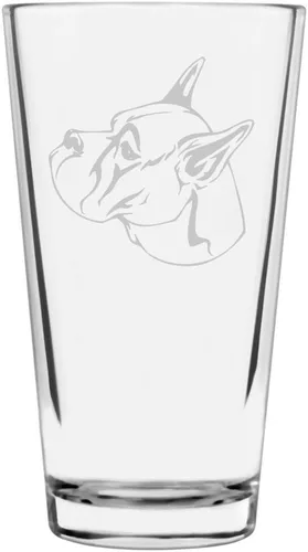 Vista 221 de Podenco Canario - Vaso de pinta de 16 onzas con temática de perro personalizado