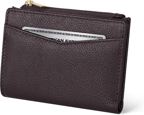 Vista 10 de Oak Leathers Cartera de cuero para mujer – Monedero pequeño RFID para tarjetas de crédito y soporte de identificación para damas, regalo