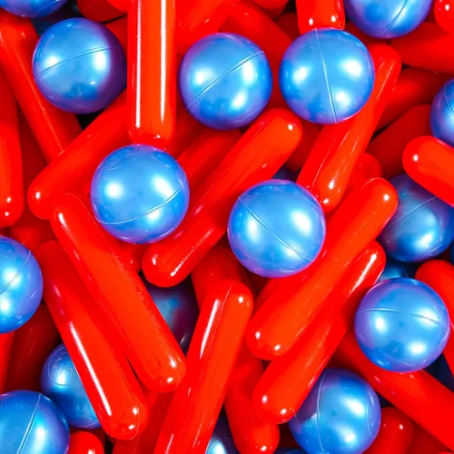 Vista 10 de Bolas para piscina de bolas STARBOLO para niños - Paquete de 150, 200, 500 bolas de piscina de bolas coloridas a prueba de aplastamiento de plástico