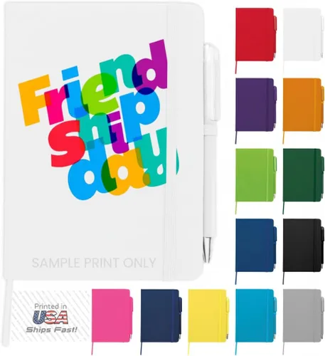 Vista 16 de Cuaderno Diario Personalizado – Cuaderno Personalizado de 5" x 7" (5 x 7 pulgadas) con Nombre, Texto o Logotipo – Diario Personalizado de 100