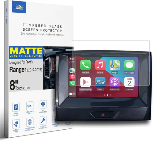 Vista 10 de Protector de pantalla de vidrio templado para Ford Ranger XLT/LARIAT Sync3 2019, 2020, 2021, 2021, 2022, 2023, pantalla táctil de 8 pulgadas [9H]