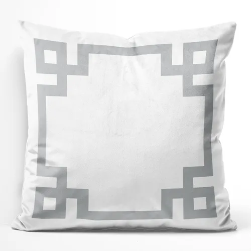 Vista 13 de Funda de almohada rectangular con cremallera en un lado impreso de 12 x 16 pulgadas, color blanco y rosa intenso Rosa fucsia