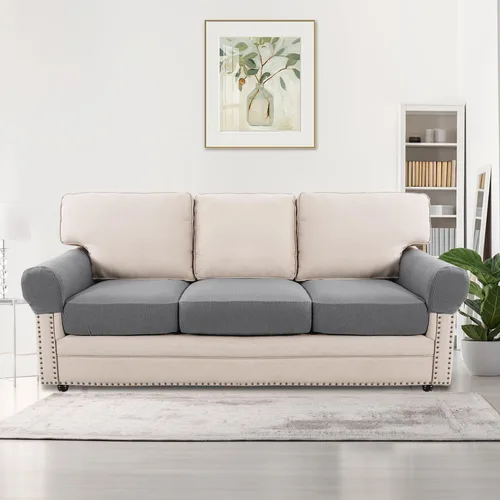 Vista 74 de H.VERSAILTEX Fundas elásticas para sillas de varias piezas, fundas para cojines ajustables para asiento y respaldo