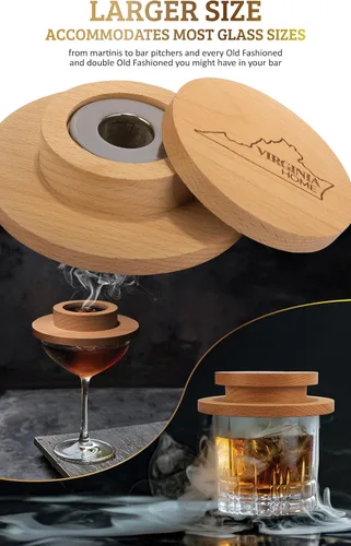 Vista 2 de Kit de ahumador de cóctel con antorcha y folleto de recetas, kit de ahumador de whisky y bourbon para bebidas, queso ahumado y carnes con 4 sabores