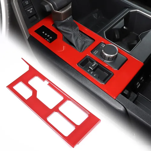 Vista 17 de Marco de protección para panel de palanca de cambios de consola central compatible con Toyot@Tundra Sequoia 2022 2023, accesorios de cubierta de Azul