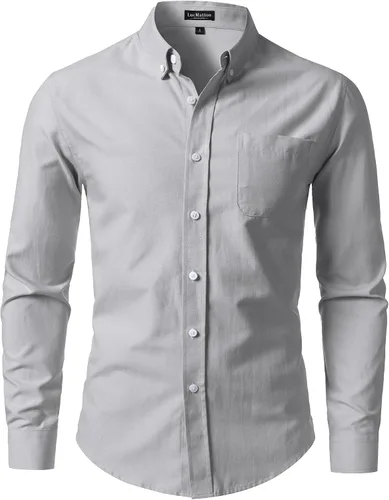 Vista 10 de LucMatton Camisa Oxford ligera de manga larga para hombre
