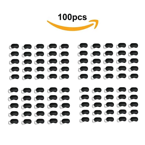 Vista 2 de 100 máscaras de ojos al por mayor con instrucciones de juegos con los ojos vendados, la mejor opción del organizador de actividades grupales