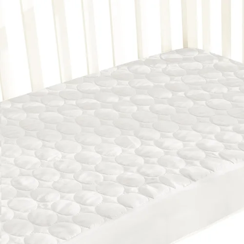 Vista 8 de Protector de colchón impermeable para cuna, funda de colchón para cuna para bebé, lavable a máquina y apto para secadora, protector de colchón