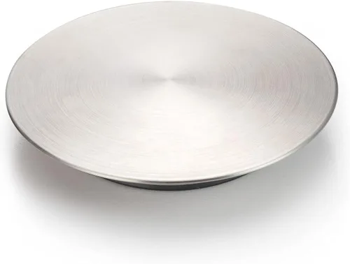 Vista 5 de GZILA Tapón para fregadero de cocina, cubierta plana decorativa de acero inoxidable 304, se adapta a colador estándar de 3.5 pulgadas, níquel