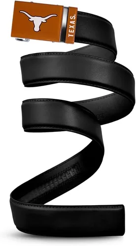 Vista 29 de Mission Belt Con licencia oficial de la NC Alabama Crimson Tide Crimson Tide (Cuero Negro)