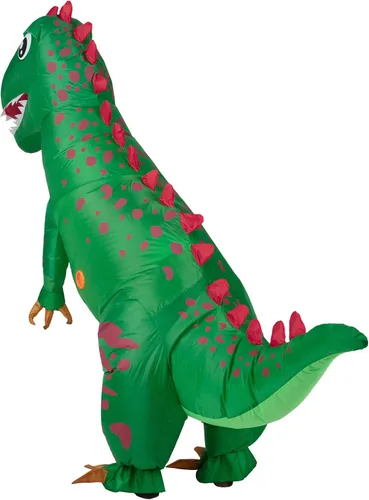 Vista 4 de Disfraces inflables de dinosaurio para adultos disfraz de cosplay T-Rex de Halloween