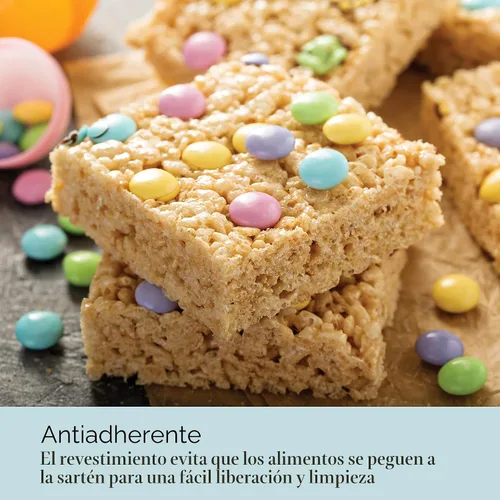 Vista 4 de Chicago Metallic Professional Slice Solutions - Bandeja para brownie, 9 x 13 pulgadas, color gris oscuro