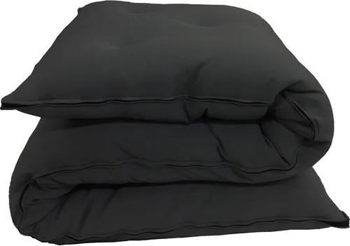 Vista 3 de D&D Futon Furniture Colchones de futón con ruedas de algodón/espuma, tapetes de yoga y meditación, color negro (RV completo 3 x 48 x 74)