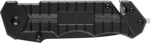 Vista 2 de Performance Tool W9356 - Cuchillo de bolsillo con hoja tanto negra con cortador de cinturón de seguridad y rompedor de vidrio, longitud total