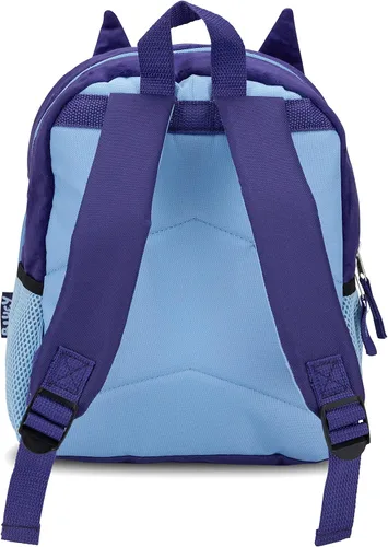 Vista 3 de BLUEY Mochila para niñas y niños para jardín de infantes y escuela primaria 12 pulgadas felpa con orejas y apliques 3D correas ajustables y parte