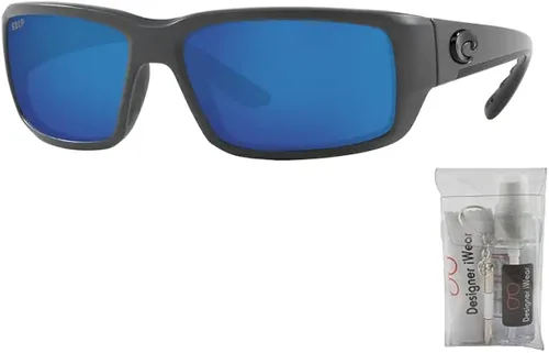 Vista 2 de Costa Fantail 6S9006 - Lentes de sol rectangulares para hombre + paquete con kit de gafas de cortesía iWear de diseñador