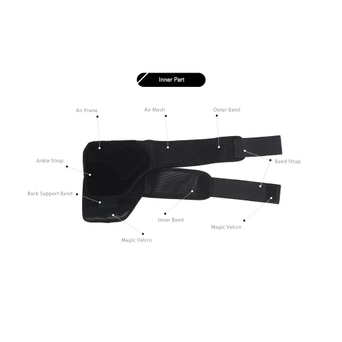 Vista 7 de Aider Tobillera – para protección de tobillo lesionado y soporte para esguinces, fascitis plantar, atletismo, recuperación de lesiones, dolor