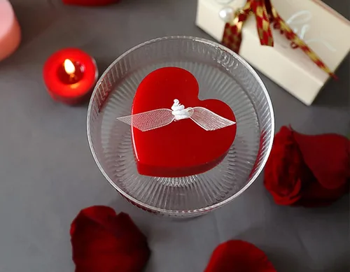 Vista 6 de Vela aromática con aroma a corazón, cera de soja, vela romántica decorativa para el día de San Valentín, boda, regalo de cumpleaños, ideal