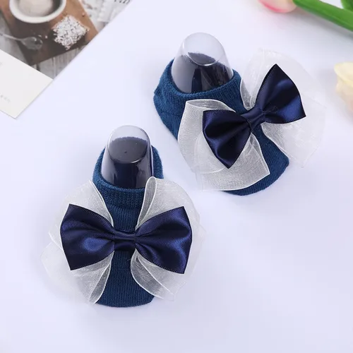 Vista 7 de Ropa de bebé de 24 meses para niñas y niños pequeños, calcetines de Bowkot, calcetines para el suelo, calcetines de princesa