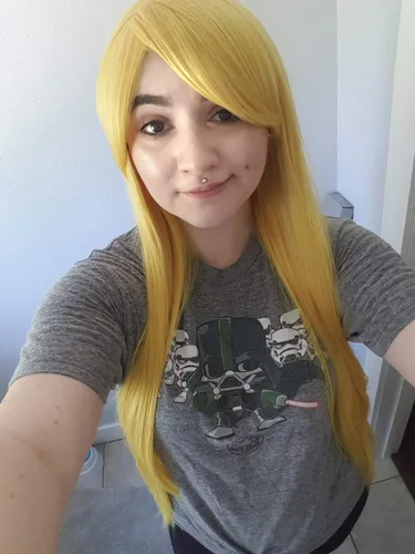 Vista 42 de anogol Vocaloid 32" 80 cm de largo recto de Cosplay peluca Pelucas Para Fiestas Halloween, Anaranjado