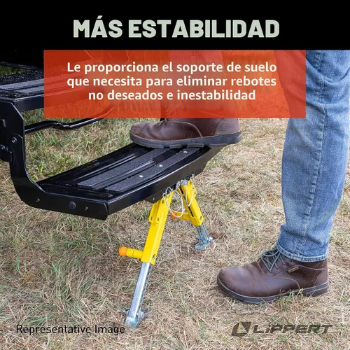 Vista 4 de Kit estabilizador de paso RV Lippert Solid Stance para quintas ruedas, remolques de viaje y autocaravanas