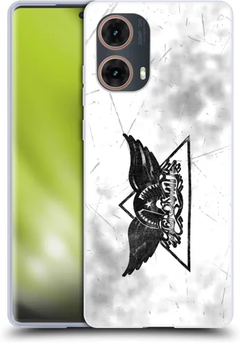 Vista 34 de Head Case Designs Officially Licensed Aerosmith 1987 Permanent Vacation Black and White Gel Case [Military Grade Protection] Compatible with Moto E7
