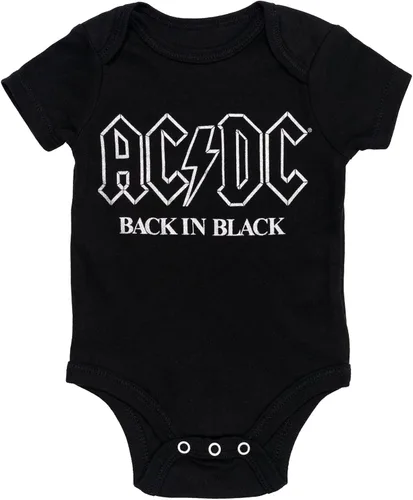 Vista 2 de ACDC Rock Band - Paquete de 3 mamelucos de manga corta raglán