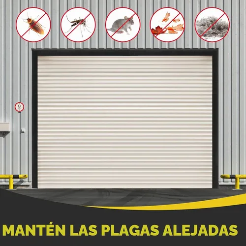Vista 7 de DoubleFill Sello de cepillo de garaje enrollable de 3 pulgadas para la parte superior, sello de cepillo de nailon resistente de 16 pies de largo