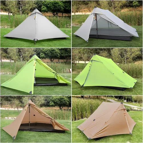 Vista 8 de 3F UL Gear Lanshan PRO Lanshan - Tienda de campaña ultraligera para 3 estaciones para 1 persona, tienda de campaña profesional impermeable