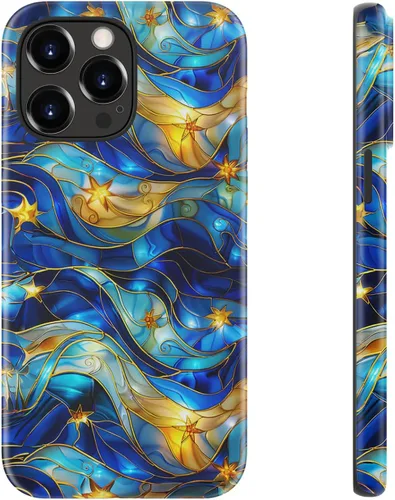Vista 9 de LUHOURI Funda para iPhone 12 Mini, compatible con carga inalámbrica, doble capa, interior de silicona suave + carcasa exterior dura, bonito diseño