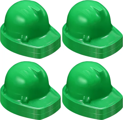 Vista 13 de Sumind Paquete de 48 sombreros de fiesta de construcción para niños, casco de plástico para trabajadores, juguete a granel para niños de 3 a 8 años