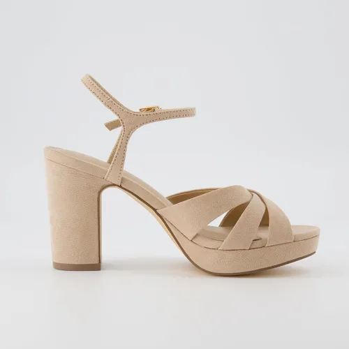 Vista 4 de CUSHIONAIRE Sandalia de vestir con plataforma Mood para mujer + espuma viscoelástica y anchos disponibles