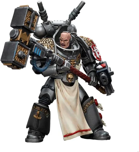 Vista 13 de LEBOO JOYTOY Warhammer 40K Grey Knights Castellan Crowe 1/18 Figura de acción Warrior Joy Modelos de juguete