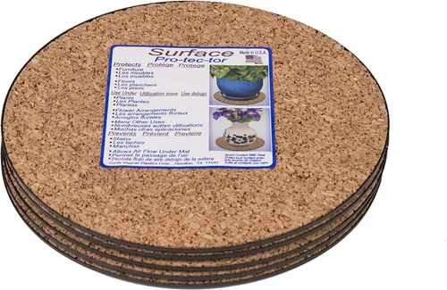 Vista 4 de Curtis Wagner Plastics MC-800 - Tapete para plantas, corcho natural, 8 pulgadas