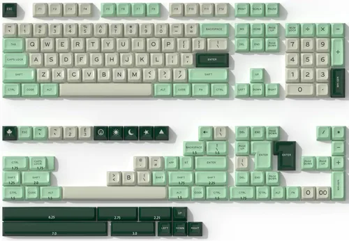 Vista 6 de Fogruaden Juego de teclas PBT, teclas personalizadas de perfil cereza para teclas de teclado mecánico (9009)