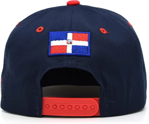 Vista 3 de Republica Dominicana Gorra de Béisbol RD Algodón República Dominicana DR El Snapback Sombrero Nuevo