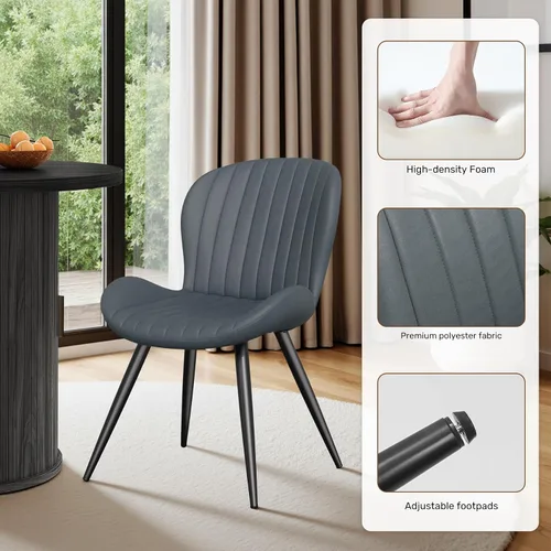 Vista 149 de Miereirl Moderno juego de comedor de 5 piezas para mesa redonda de madera de 4,31.5 pulgadas con estante de almacenamiento semiabierto y puerta