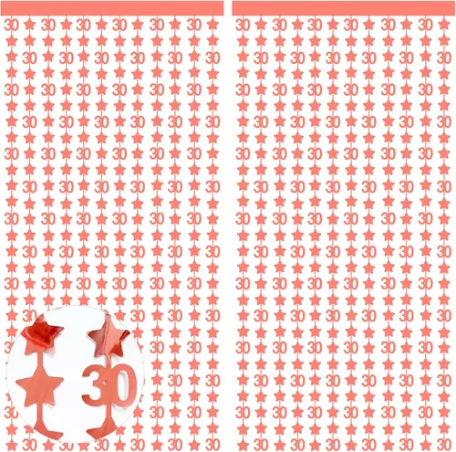 Vista 15 de Decoraciones de cumpleaños negras con lazo del 30 aniversario, guirnalda de lazos coquette con purpurina, pancarta serpentina para mujeres