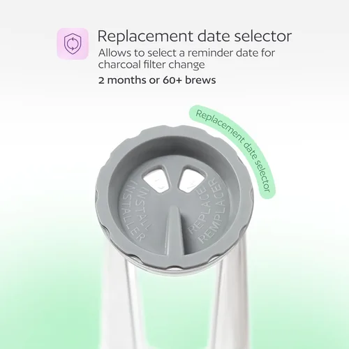 Vista 5 de Soporte para filtro de agua y 12 filtros de agua para Keurig K-Compact, K-Duo Hot & Iced, K-Duo, K-Duo Essentials, K-Latte - para uso en todas