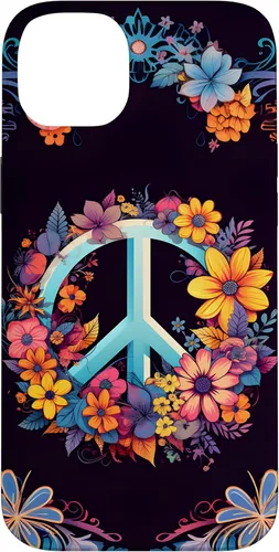 Vista 15 de Boho Floral Peace Sign Case for iPhone 17