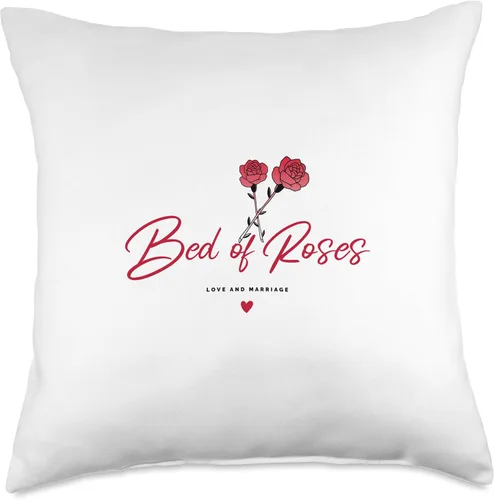 Vista 5 de El and Nic Bed of Roses - Almohada de podcast, 16 x 16 pulgadas, multicolor