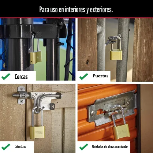 Vista 4 de Master Lock 175D, candado con combinación propia, se puede resetear, 175DLH