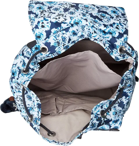 Vista 3 de Kipling Women's Keeper - Mochila pequeña, acolchada, correas ajustables, cierre de cordón, Rosas itinerantes, Mochila pequeña Keeper, acolchada