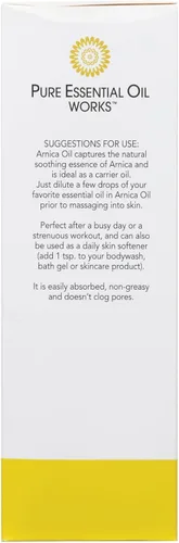Vista 7 de El aceite esencial puro funciona con aceite de árnica de 8 onzas, sin parabenos for Massage & Aromatherapy, Body & Massage Oil, Nourishing Oil