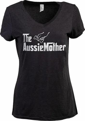 Vista 41 de The Dogmother Divertida camiseta con cuello en V para mujer, con cuello en V (italiano) Greyhound