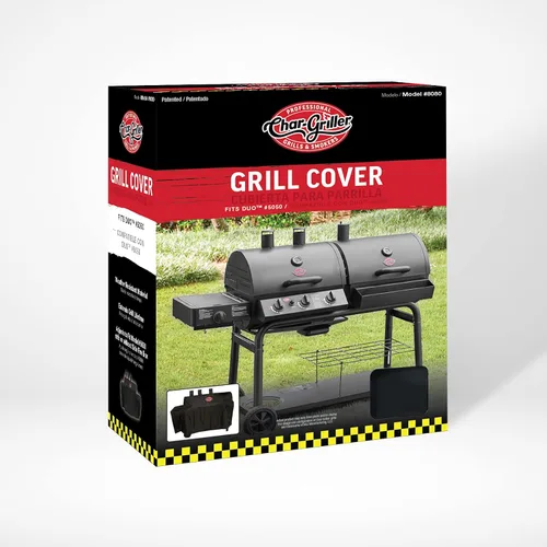 Vista 8 de Char-Griller 8080 Cubierta para parrilla, compatible con parrilla a gas y carbón Duo 5050.